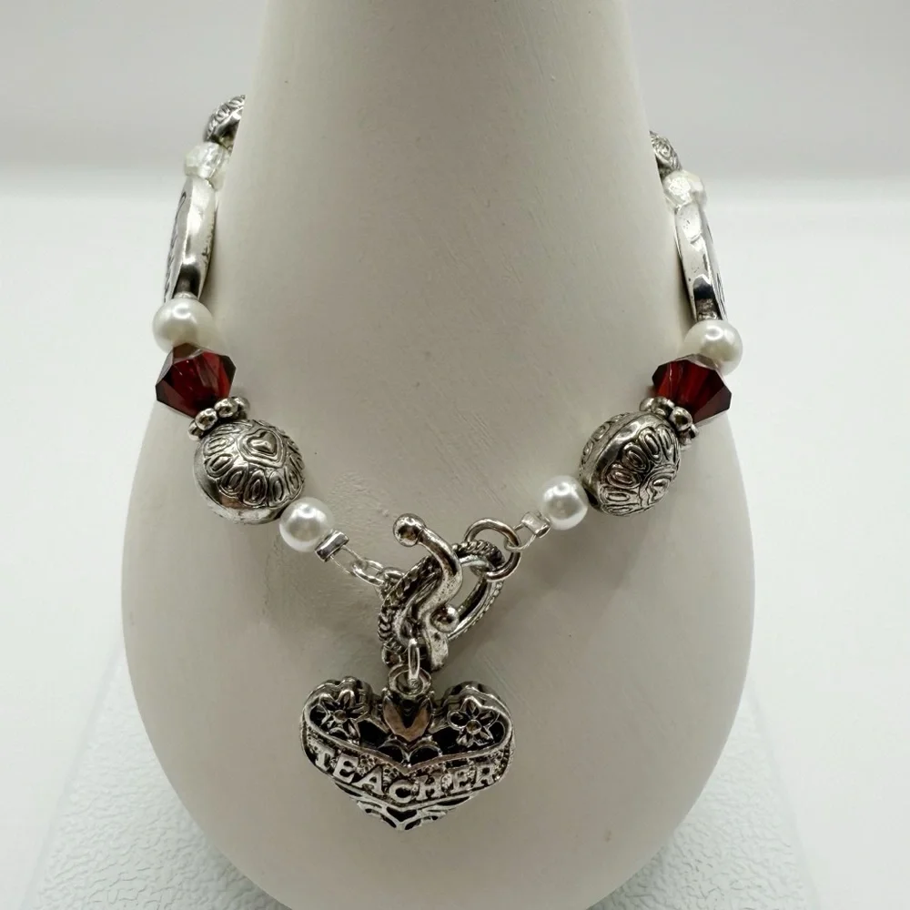 Expressively Yours Teacher Charm Bracelet | Inspire Wisdom Gift